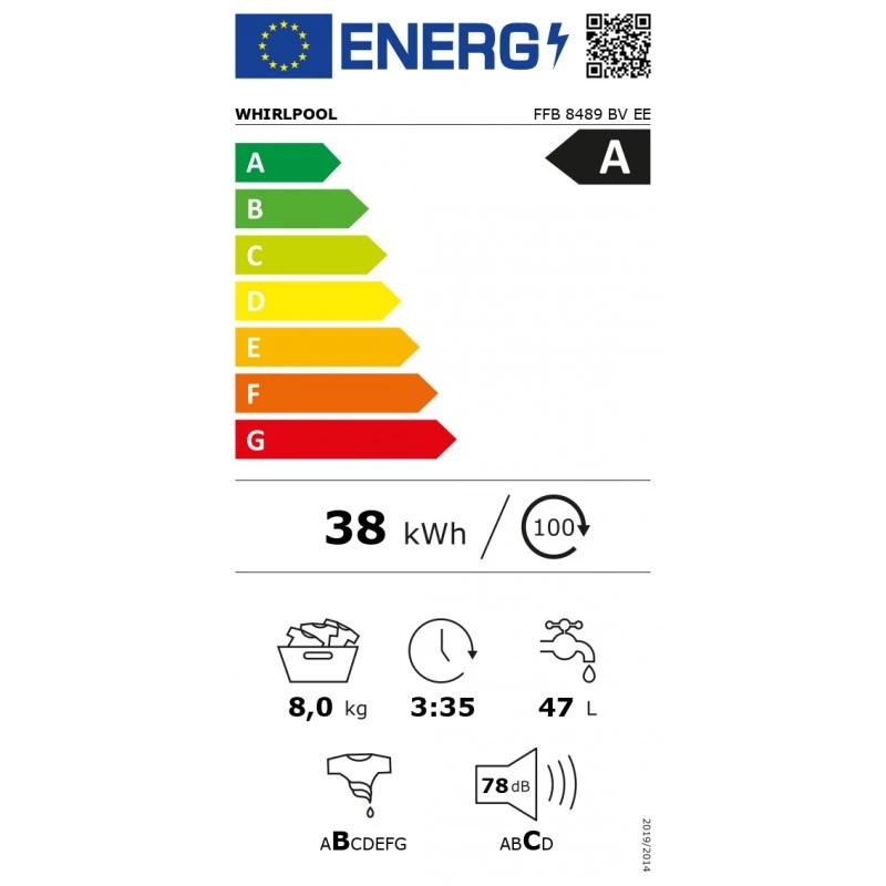 WHIRLPOOL FFB 8489 BV EE