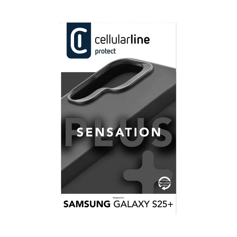 CELLULAR LINE SENSATION+ КАЛЪФ SAMSUNG GALAXY S25+ ЧЕРЕН