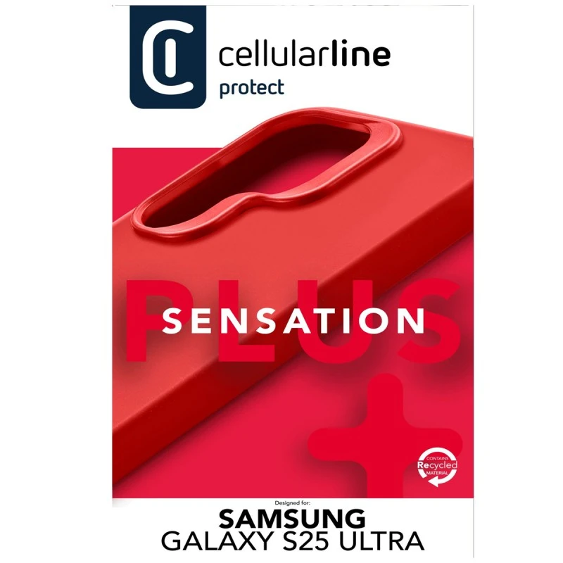 CELLULAR LINE SENSATION+ КАЛЪФ SAMSUNG GALAXY S25 ULTRA RED