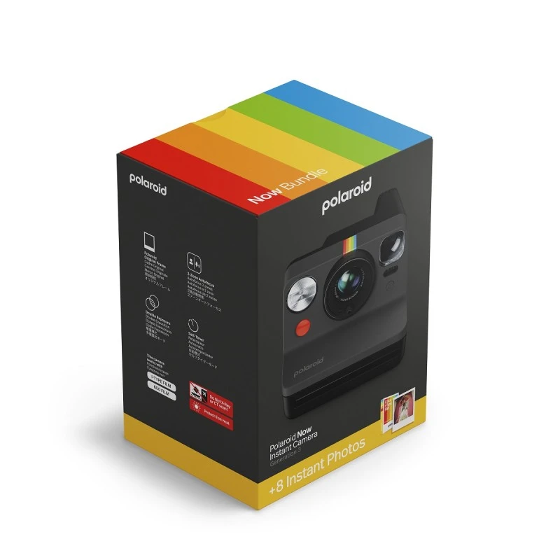 POLAROID NOW GEN 3 BLACK + COLOR FILM 6572 BUNDLE