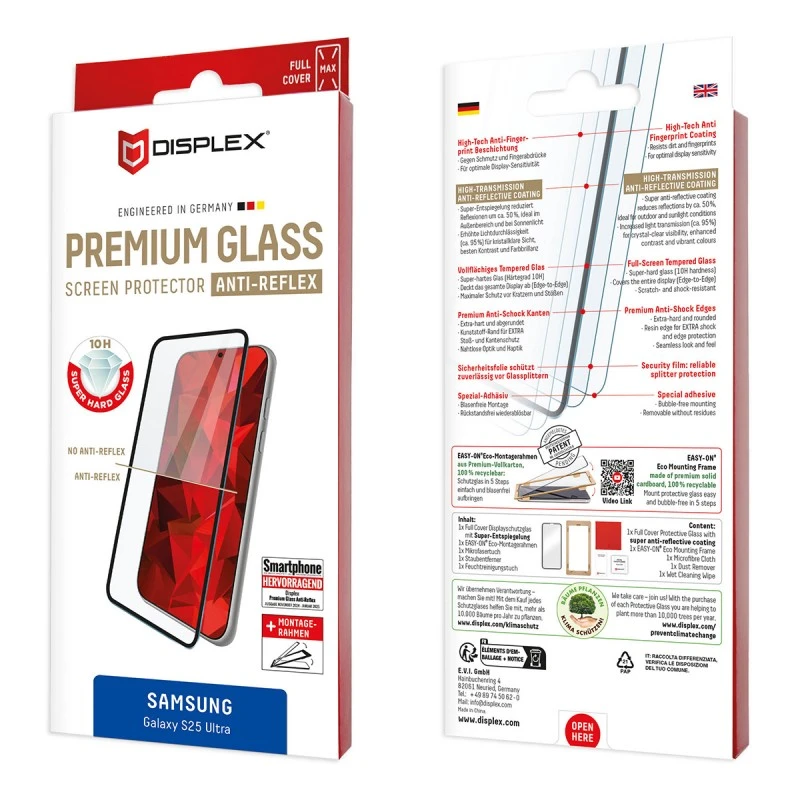 DISPLEX REAL GLASS FULL COVER 3D SAMSUNG GALAXY S25 ULTRA