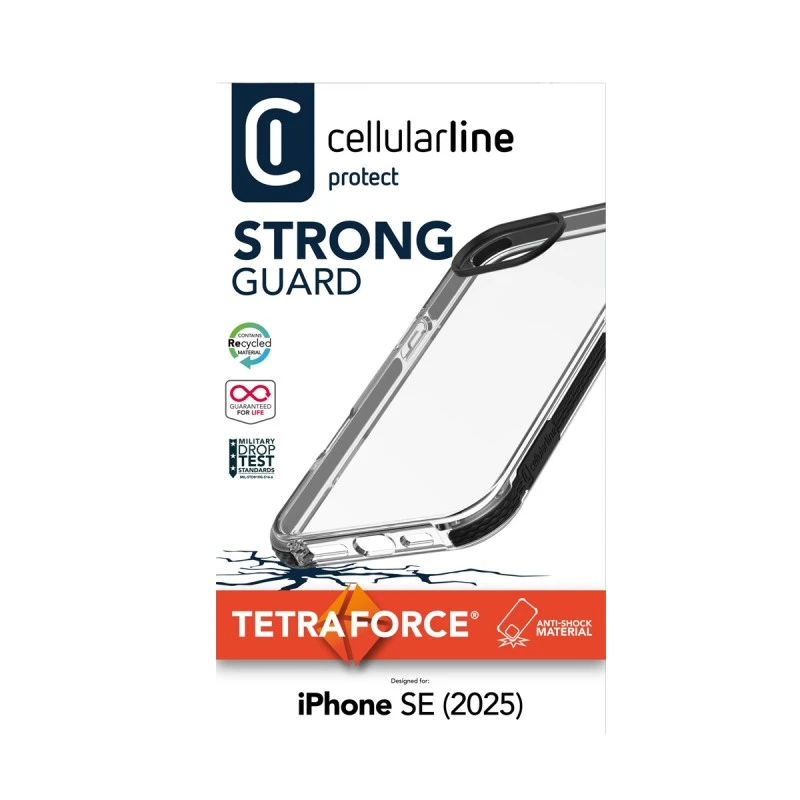 CELLULAR LINE TETRA УСИЛЕН КАЛЪФ ЗА IPHONE 16E 4GN