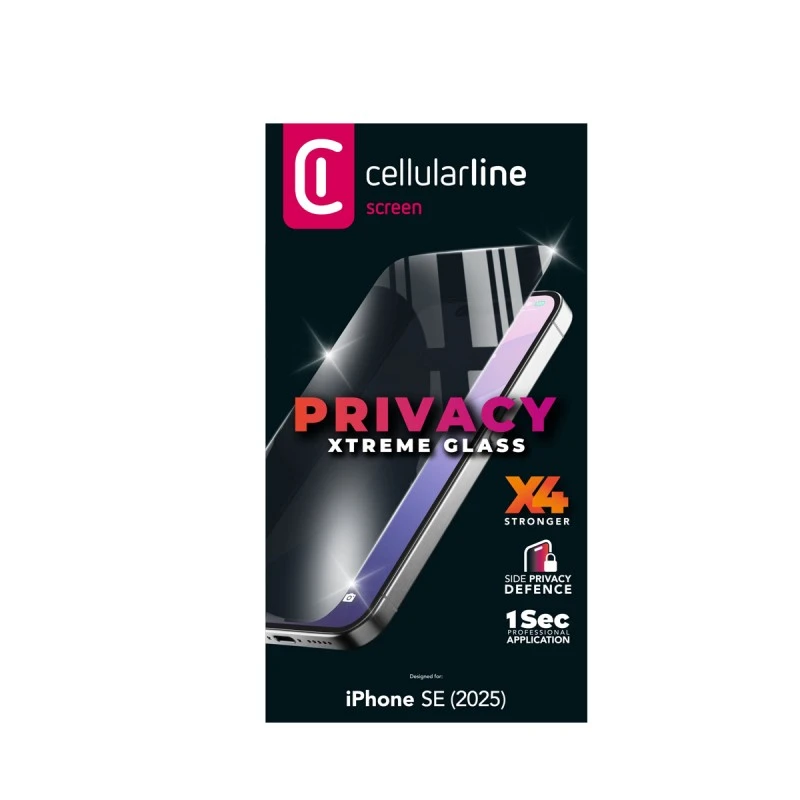 CELLULAR LINE СТЪКЛО XTREME PRIVACY ЗА IPHONE 16E 4GN