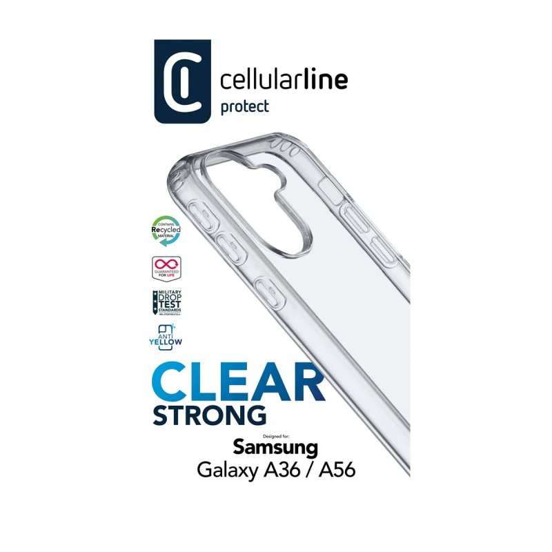 CELLULAR LINE CLEAR STRONG ПР. КАЛЪФ SAMSUNG GALAXY A36/A56