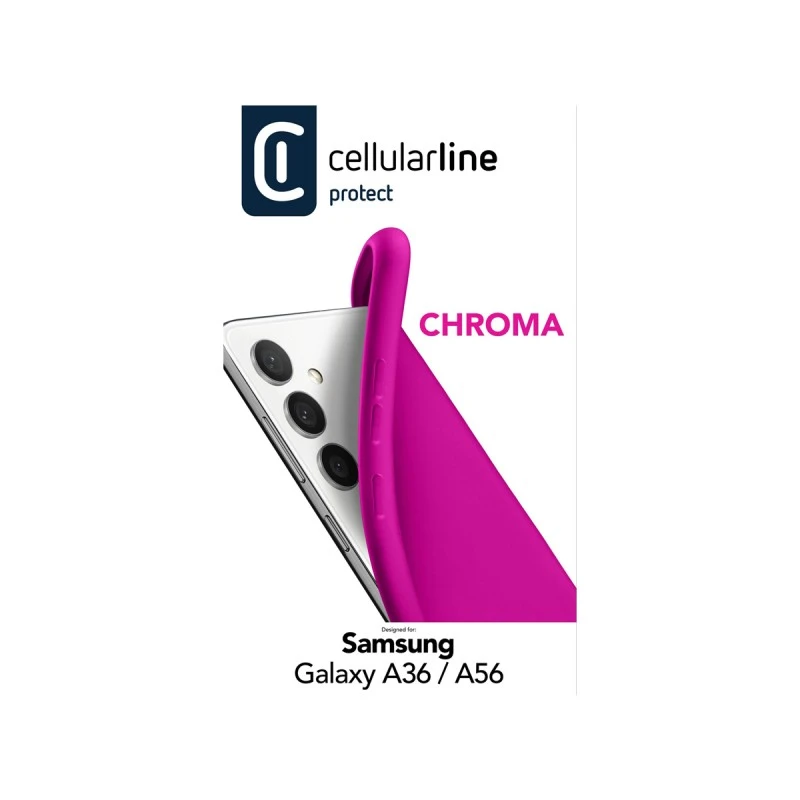 CELLULAR LINE CHROMA КАЛЪФ SAMSUNG GALAXY A36/A56 РОЗОВ