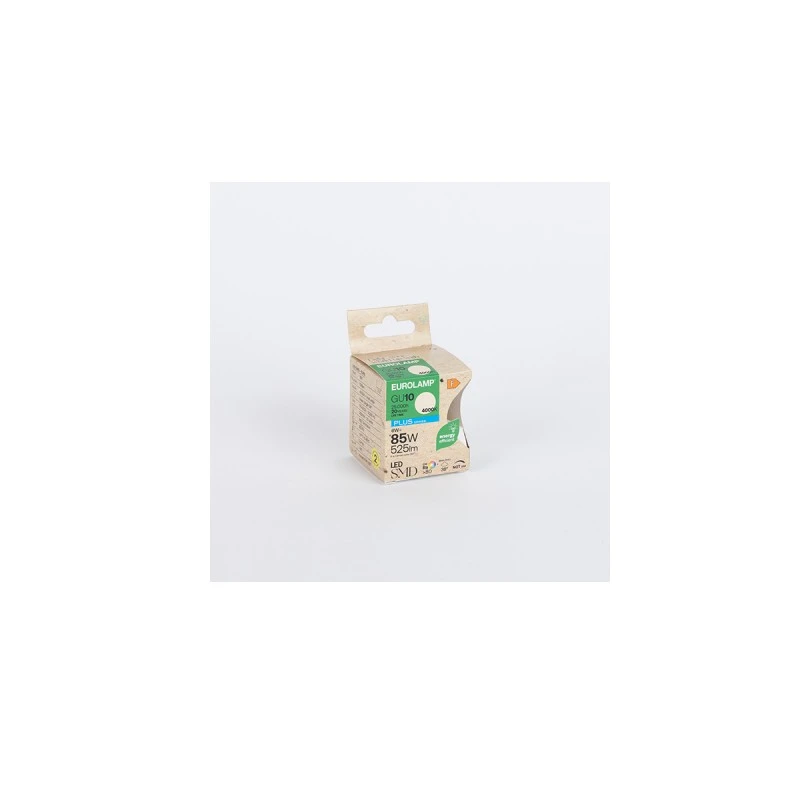 EUROLAMP LED КРУШКА GU10 6W 525LM 38 4000K Н. БЯЛО PLUS