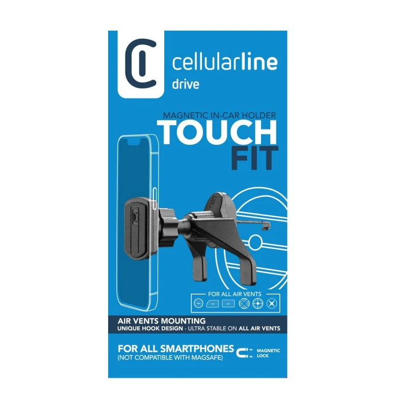 CELLULAR LINE МАГНИТНА СТОЙКА ЗА КОЛА ЗА ВЪЗД. TOUCH FIT Ч