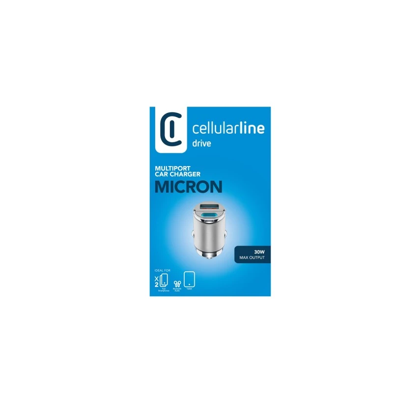 CELLULAR LINE З. КОЛА 12V USB-C PD 30W + USB 18W MICRON С.