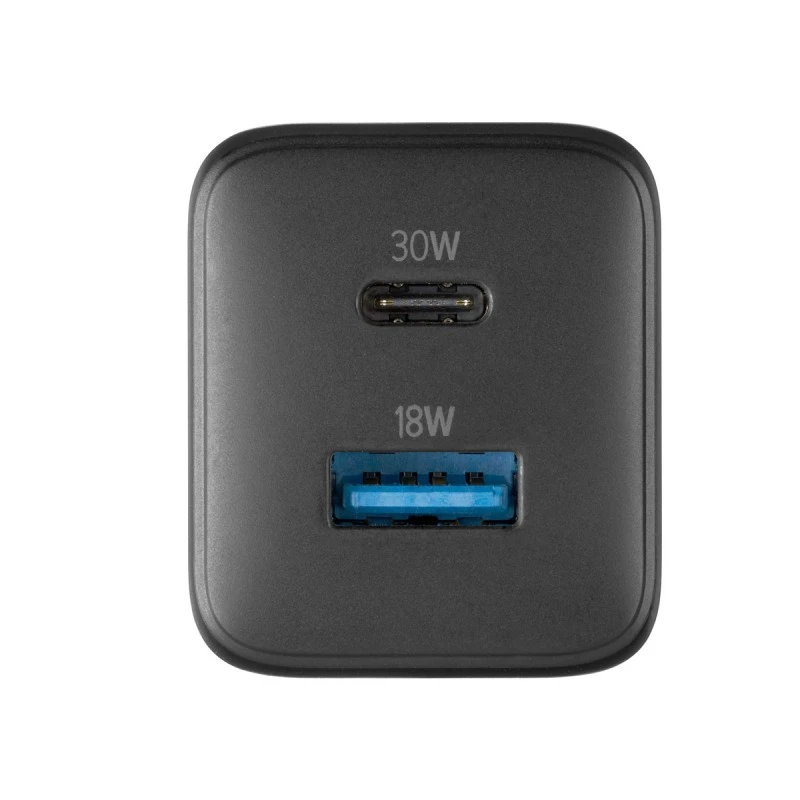 CELLULAR LINE ЗАРЯДНО 220V PD GAN USB USB-C 30W ЧЕРНО