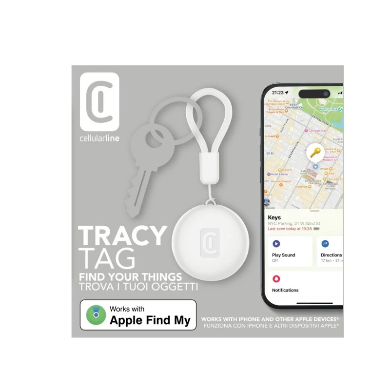 CELLULAR LINE BLUETOOTH УСТРОЙСТВО ПРОСЛ. TRACY TAG IOS Б