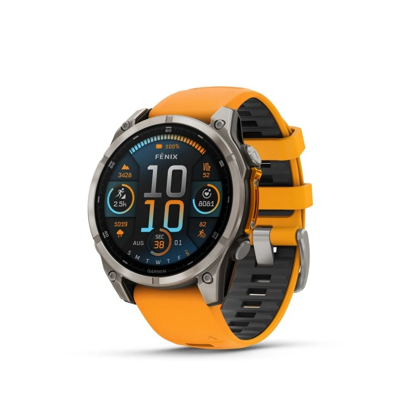 GARMIN WATCH FENIX 8 47 MM AMOL TIT ORANGE