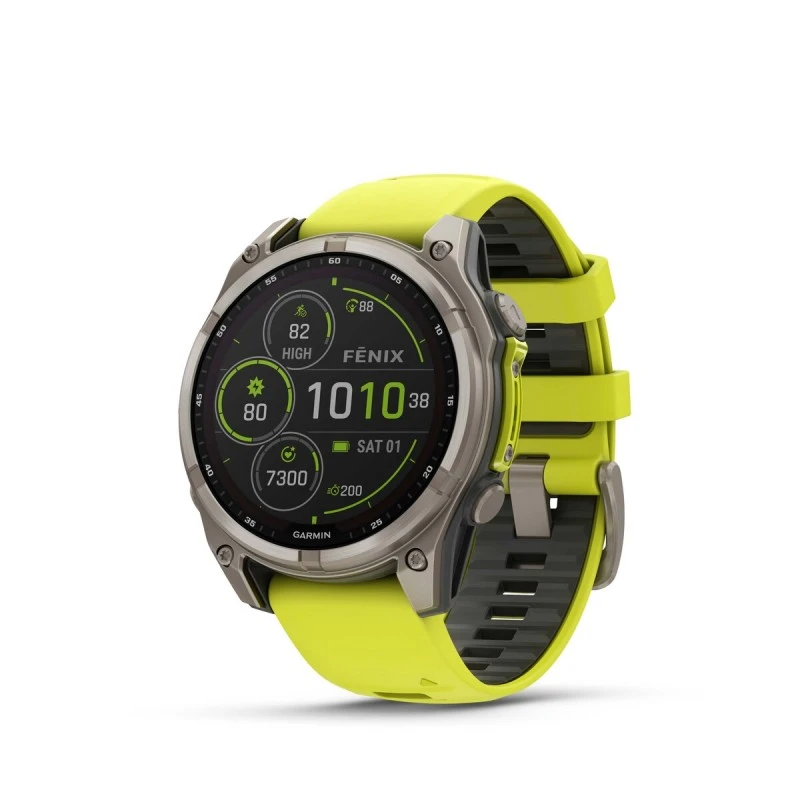 GARMIN WATCH FENIX 8  47 MM SOL SAPH TIT YELL