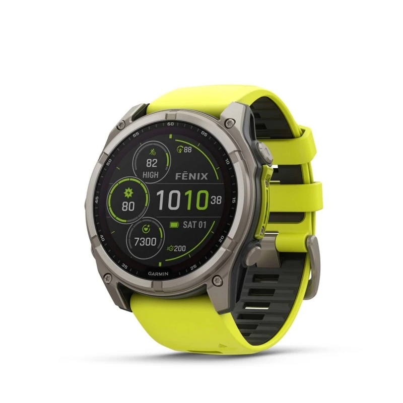GARMIN WATCH FENIX 8  51 MM SOL SAPH TIT YELL