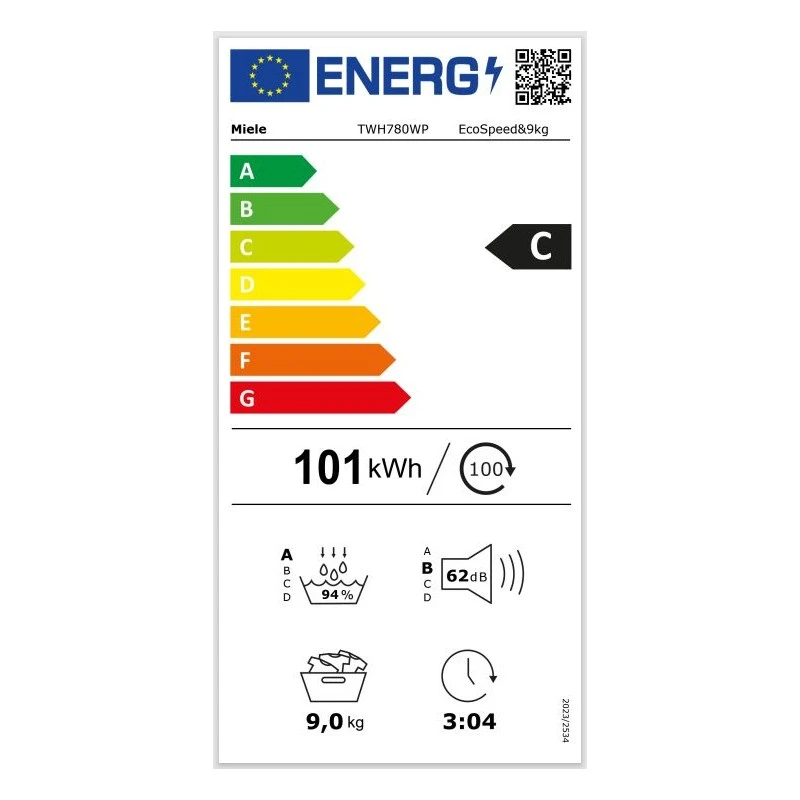 MIELE TWH780WP EcoSpeed 9kg