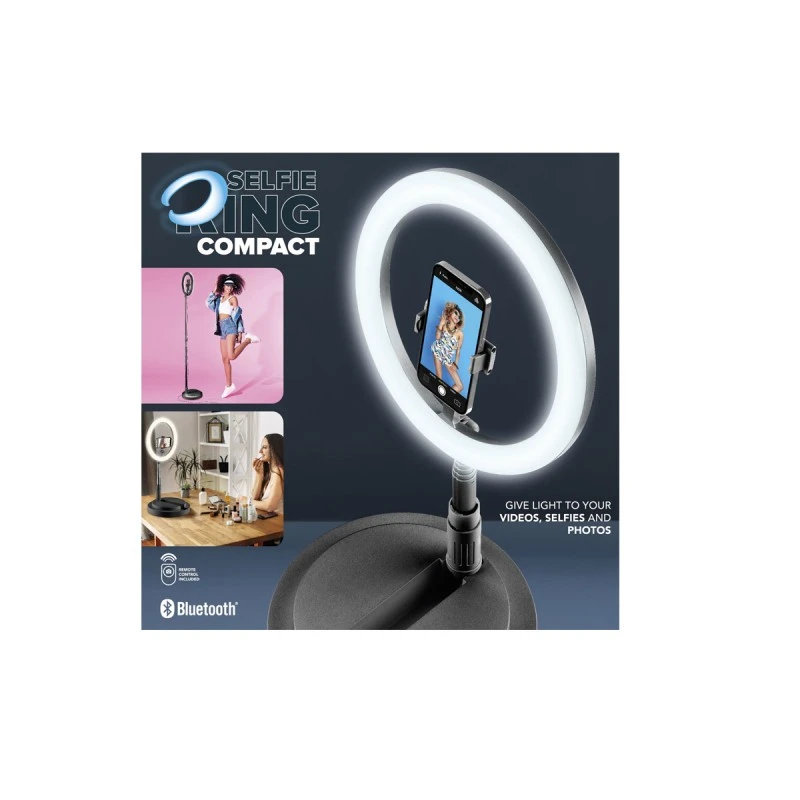 CELLULAR LINE SELFIE RING COMPACT С BLUETOOTH СГЪВАЕМ ЧЕРЕН