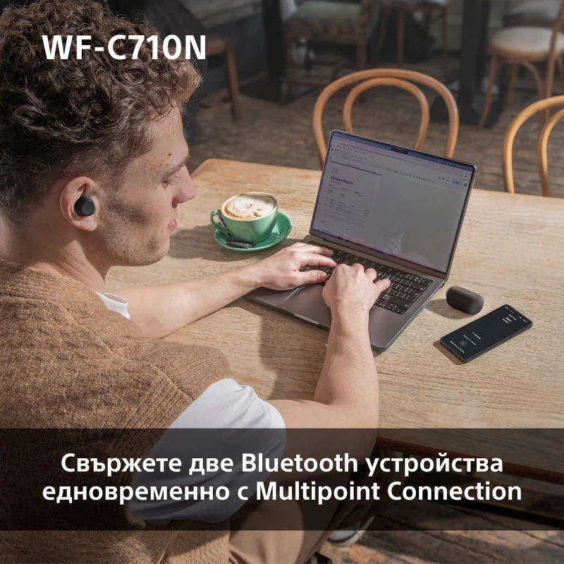 SONY WF-C710NB TRUE WIRELESS HEADPHONES BLACK