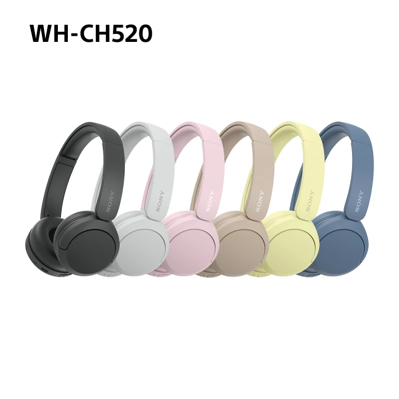 SONY WH-CH520P WIRELESS BLUETOOTH HEADPHONES PINK