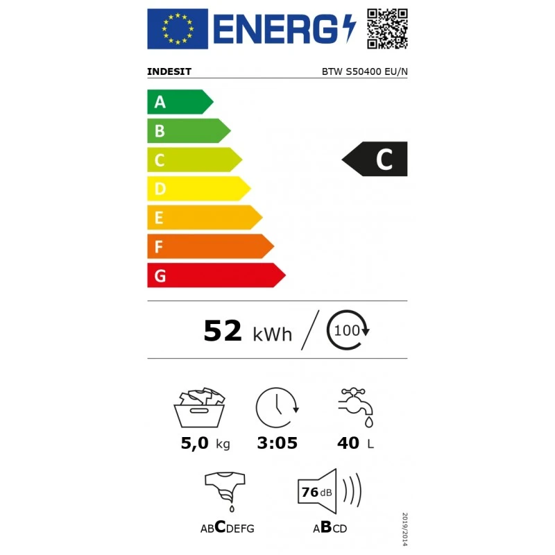 INDESIT BTW S50400 EU/N