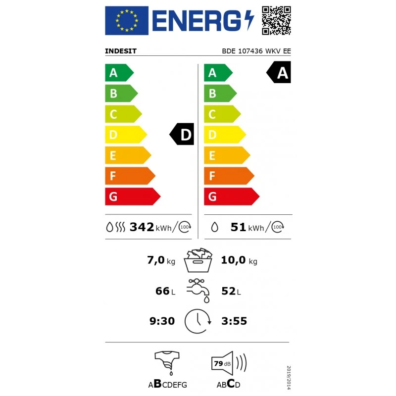 INDESIT BDE 107436 WKV EE