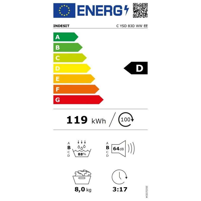INDESIT C YSD 83D WW EE