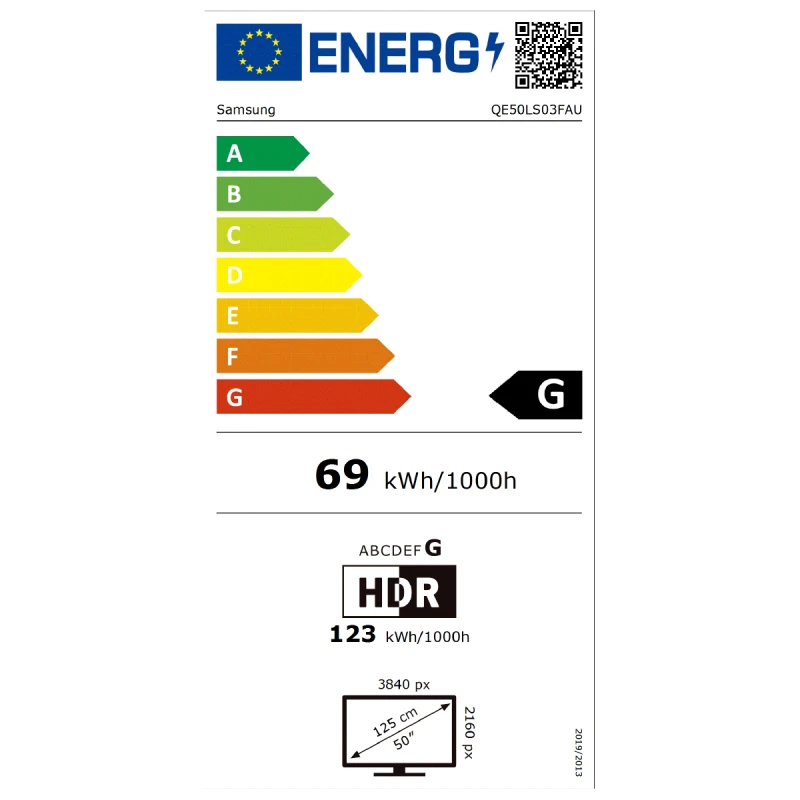 SAMSUNG QE-50LS03F THE FRAME QLED SMART TV