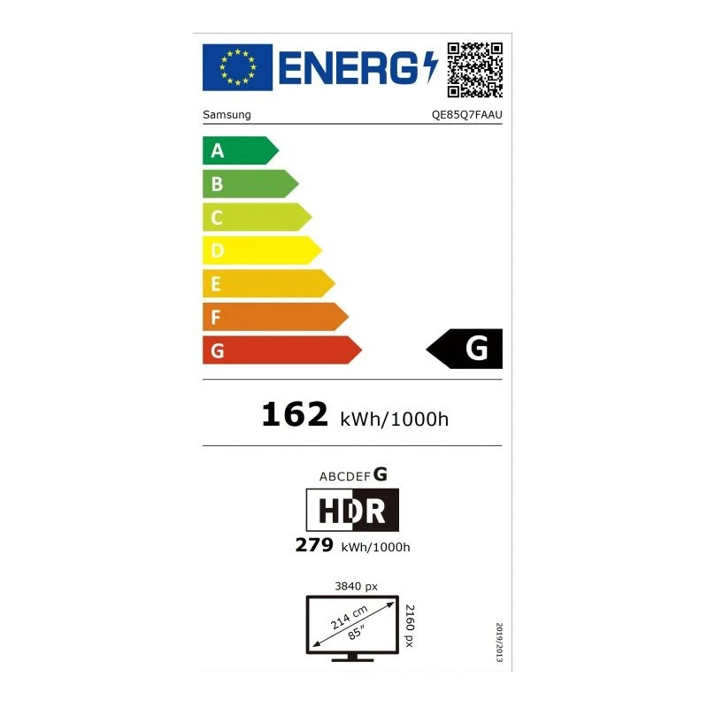 SAMSUNG QE-85Q7F QLED SMART TV