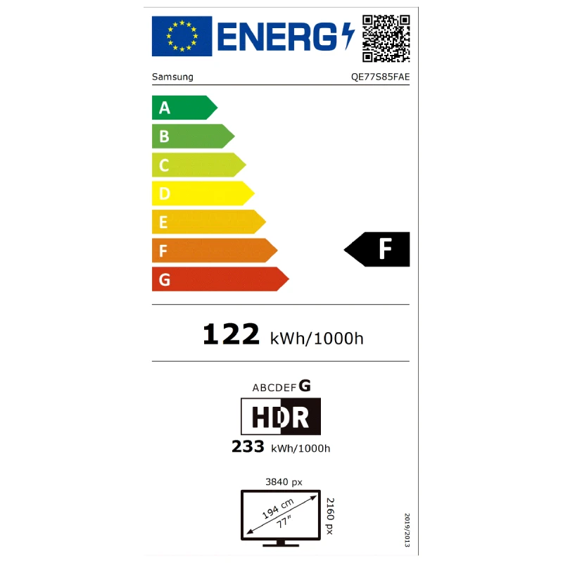 SAMSUNG QE-77S85F OLED SMART TV