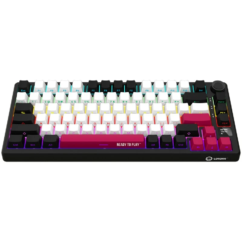 LORGAR KBP7075W BLACK LRG-KBP7075W-BK-US