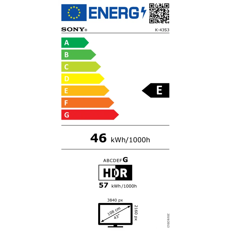 SONY BRAVIA 3 K-43S35BP UHD LED SMART TV