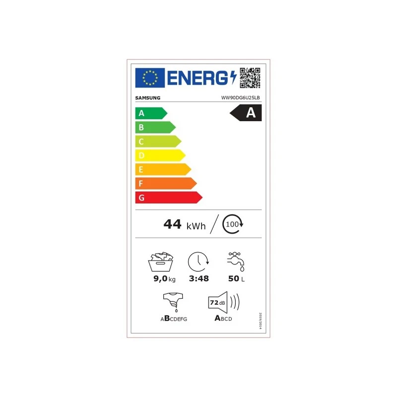 SAMSUNG WW90DG6U25LBU4 BlackPanelAI