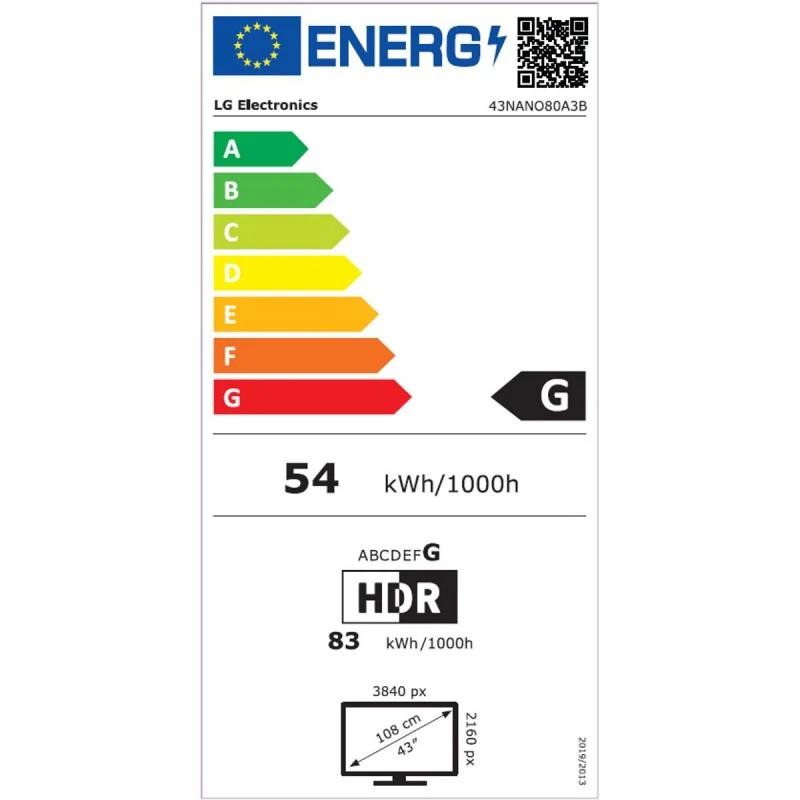 LG 43NANO80A3B NANOCELL SMART TV