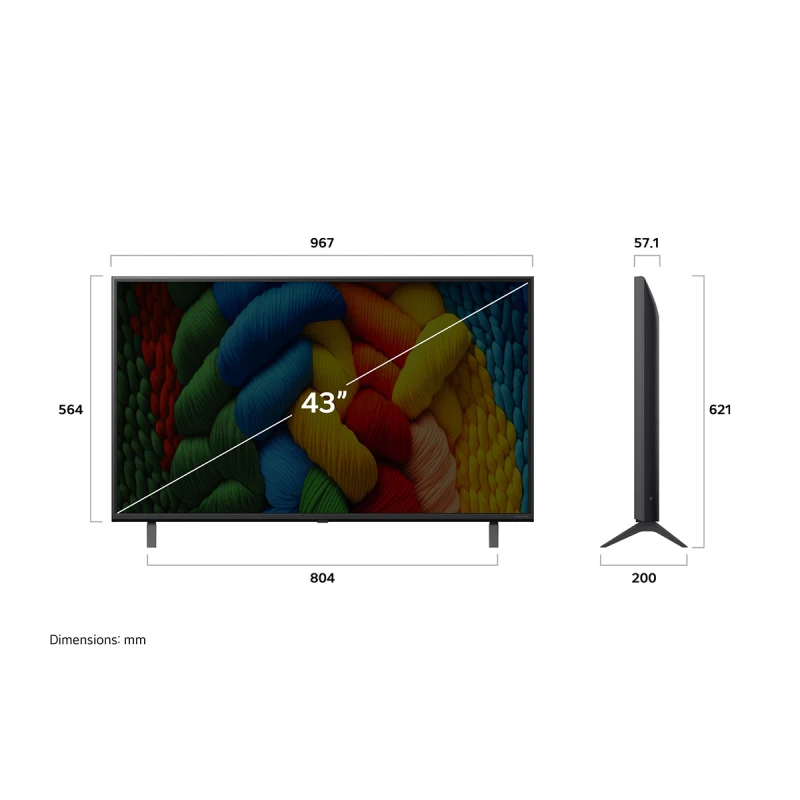 LG 43NANO80A3B NANOCELL AI SMART TV