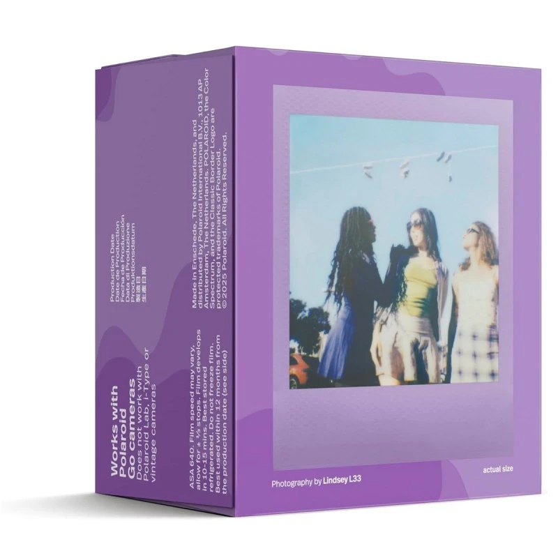 POLAROID GO 6570 FILM DOUBLE PACK PURPLE FRAME