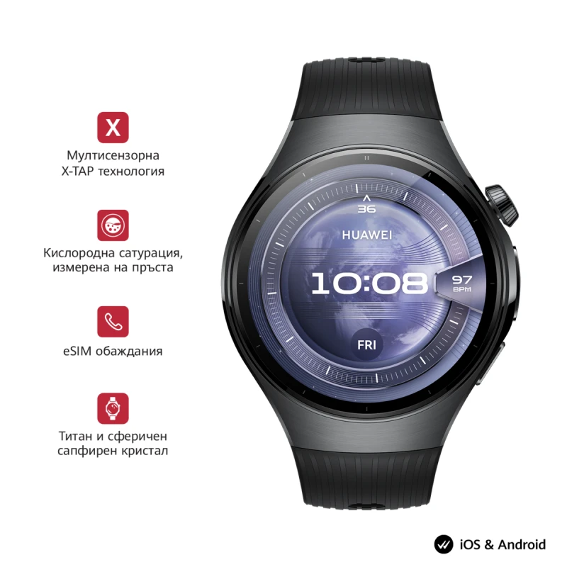 HUAWEI WATCH 5 BLACK 46 MM