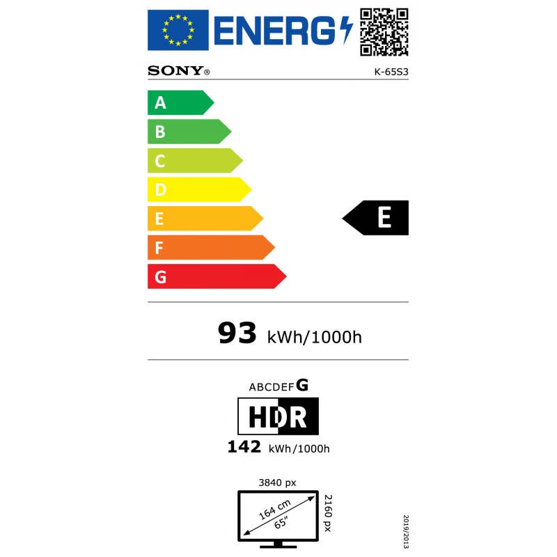 SONY BRAVIA 3 K-65S39B UHD LED SMART TV