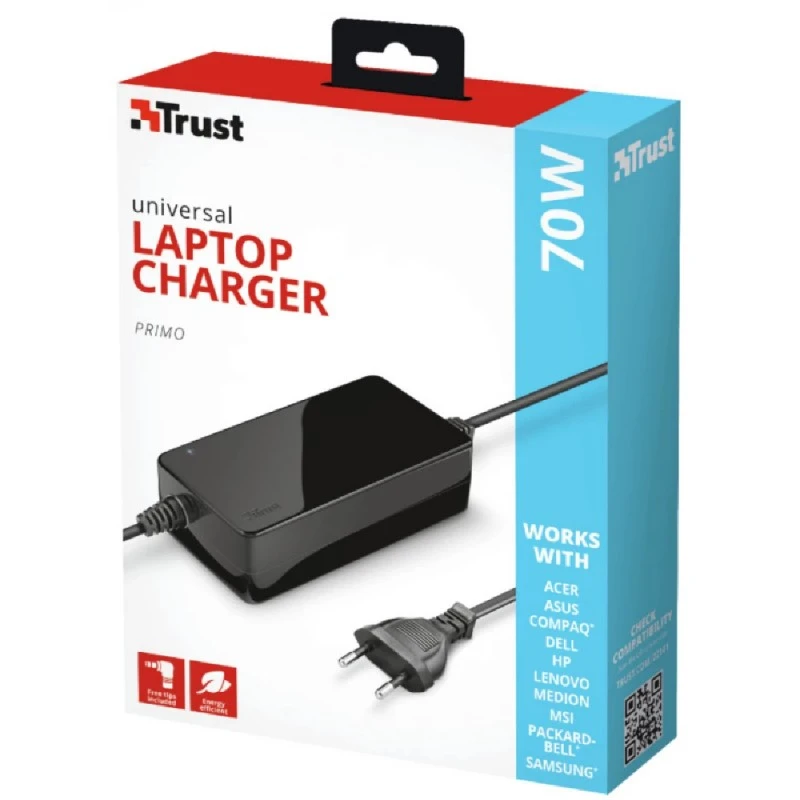 TRUST 22141 PRIMO LAPTOP CHARGER 19V-70W