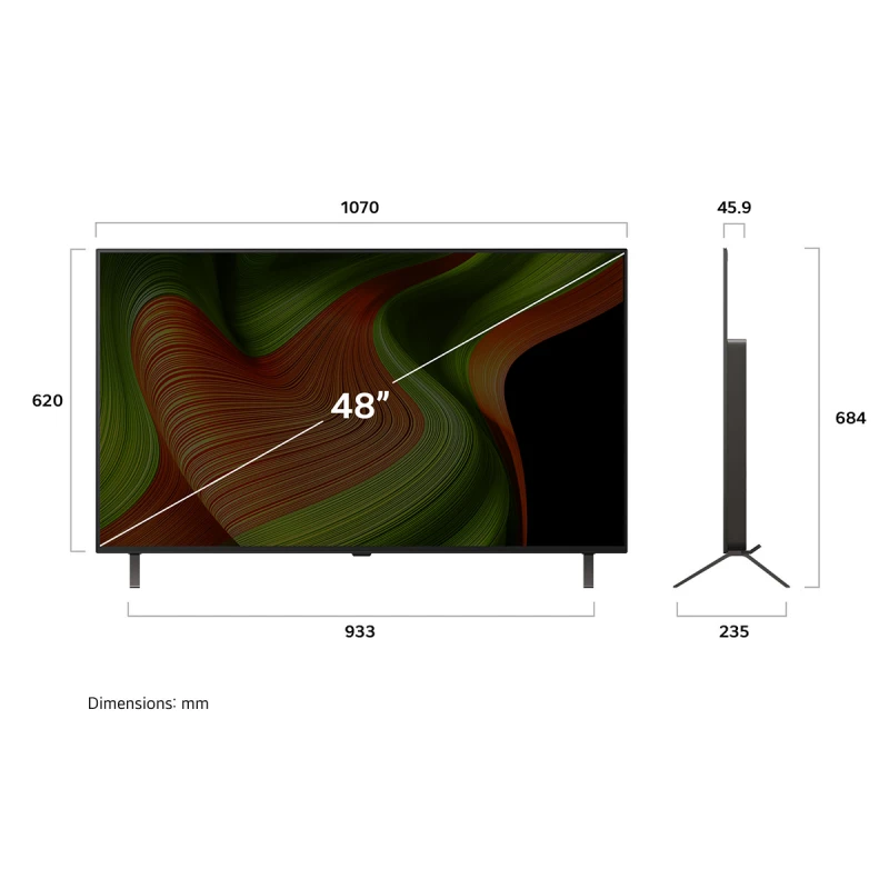 LG OLED48B53LA OLED AI SMART TV