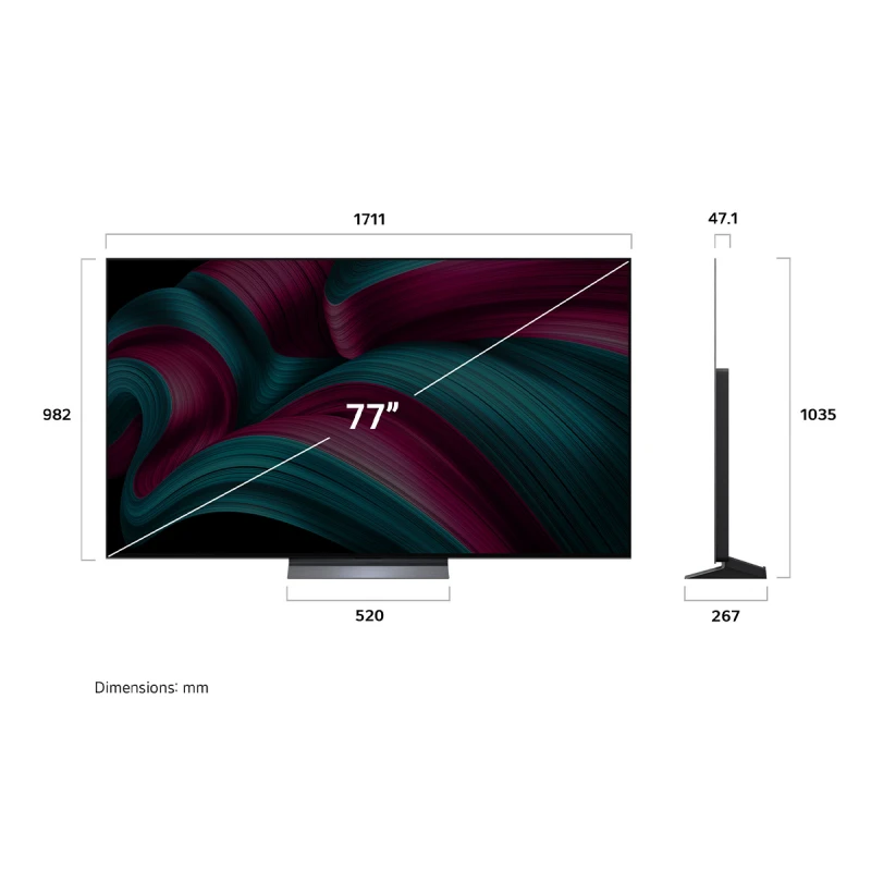 LG OLED77C51LA OLED EVO AI SMART TV