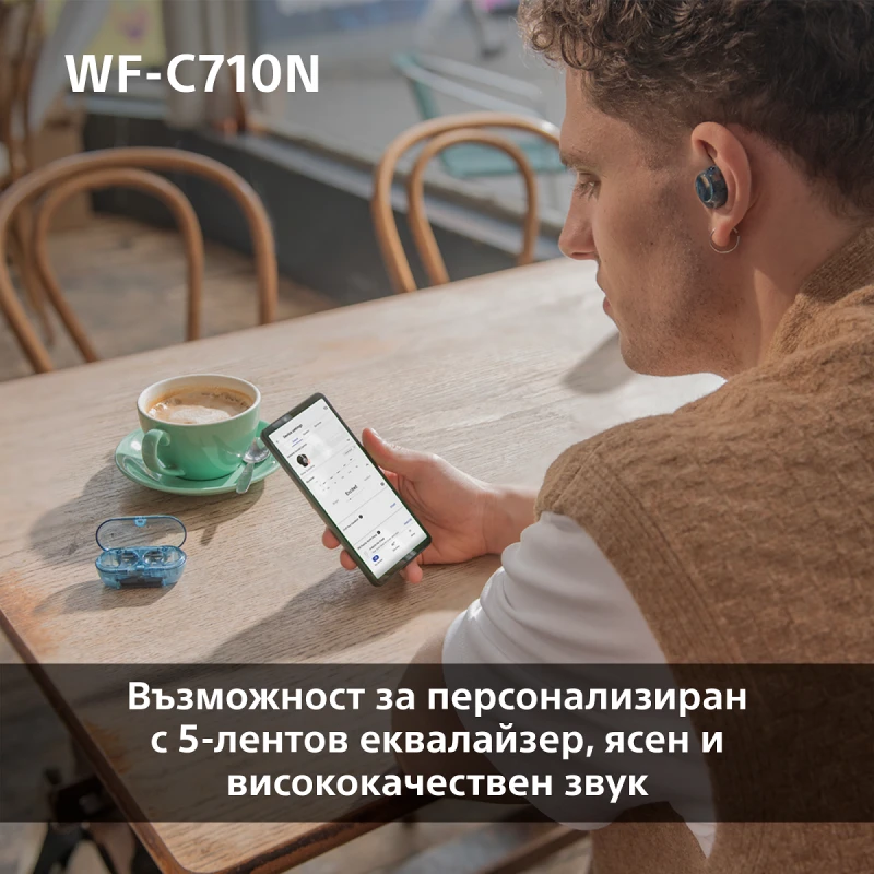 SONY WF-C710NW TRUE WIRELESS HEADPHONES WHITE