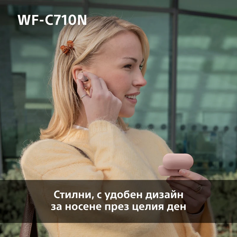 SONY WF-C710NW TRUE WIRELESS HEADPHONES WHITE