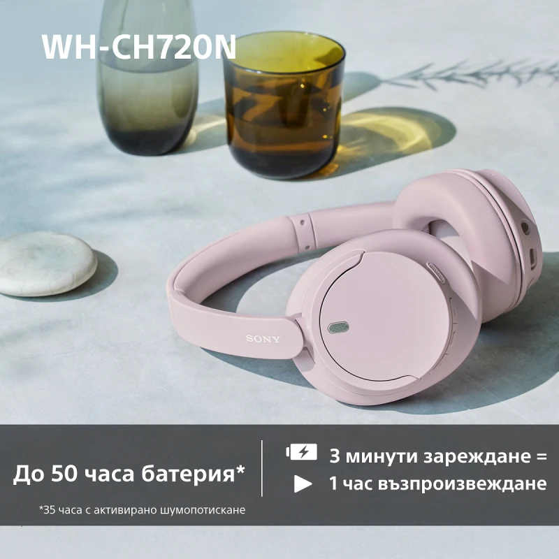 SONY WH-CH720NP WIRELESS BLUETOOTH HEADPHONES PINK