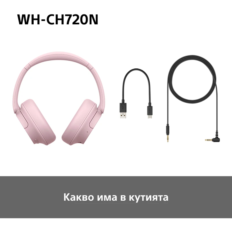 SONY WH-CH720NP WIRELESS BLUETOOTH HEADPHONES PINK