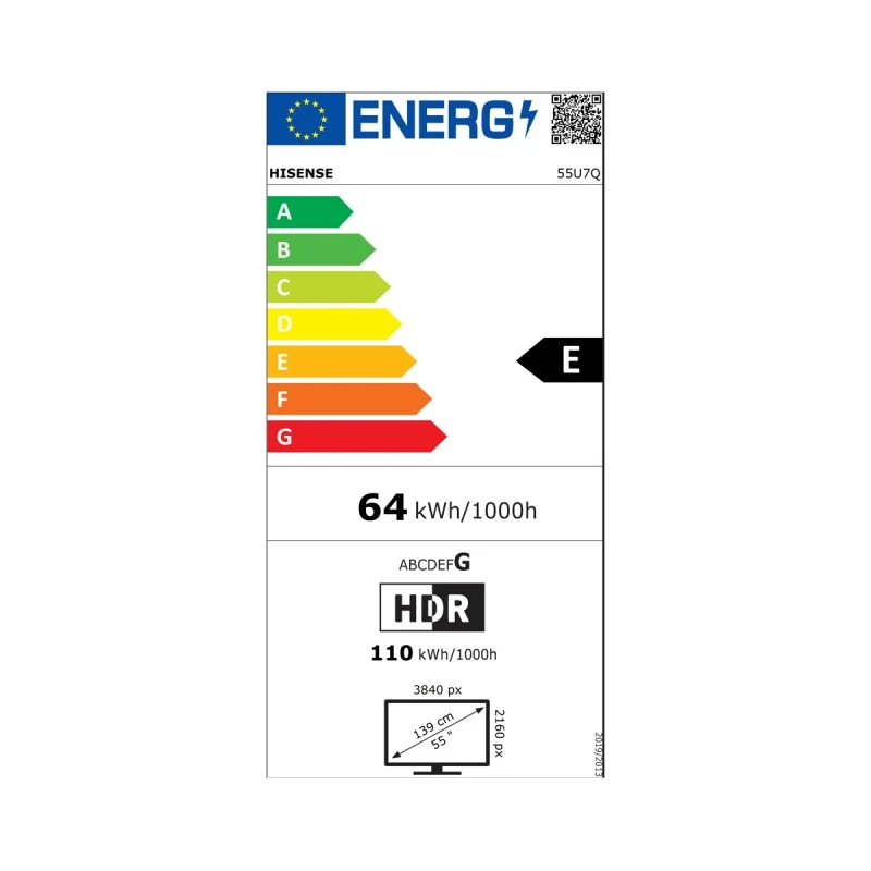 HISENSE 55U7Q MINI-LED QLED AI SMART TV