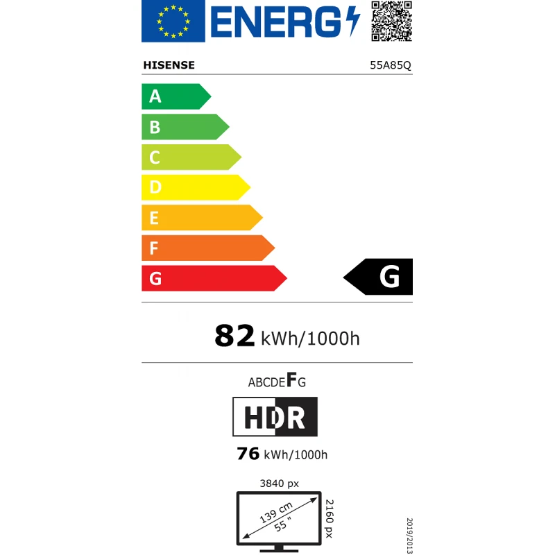 HISENSE 55A85Q OLED UHD SMART TV