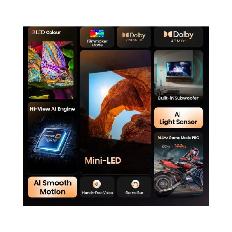HISENSE 65U7Q MINI-LED QLED AI SMART TV