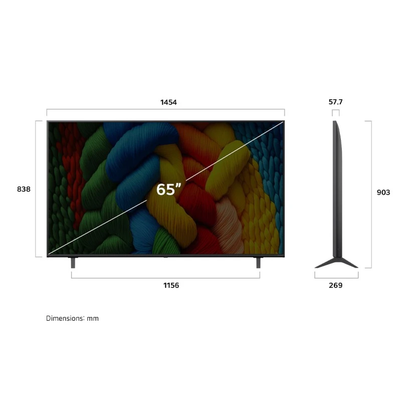 LG 65NANO80A3B NANOCELL AI SMART TV