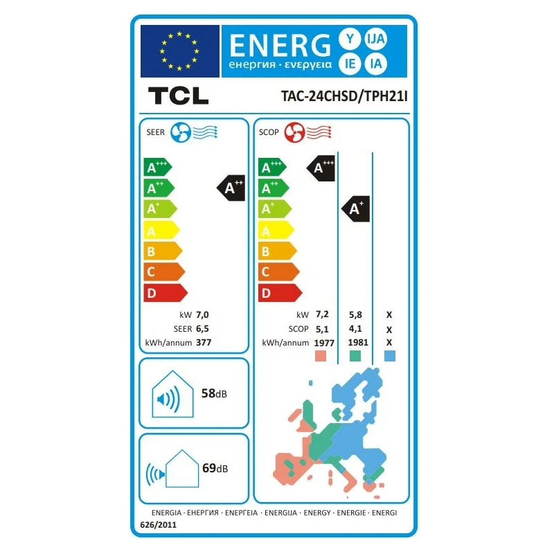 TCL TAC-24CHSD/TPH21I