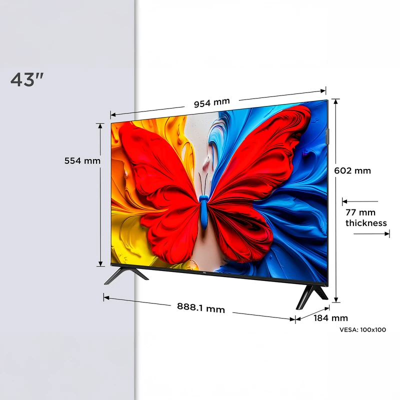 TCL 43S5K FHD QLED SMART TV ANDROID