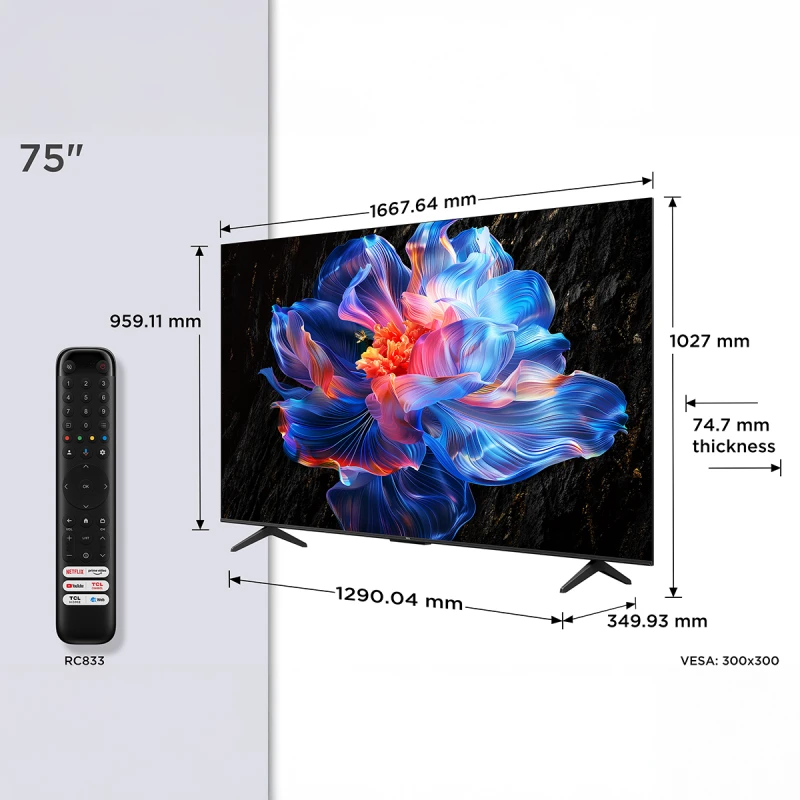 TCL 75P6K UHD LED SMART GOOGLE TV