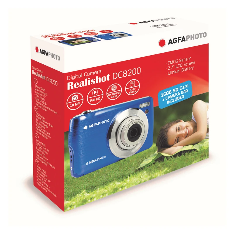 AGFA DC8200 COMPACT CAMERA  18MP BLUE